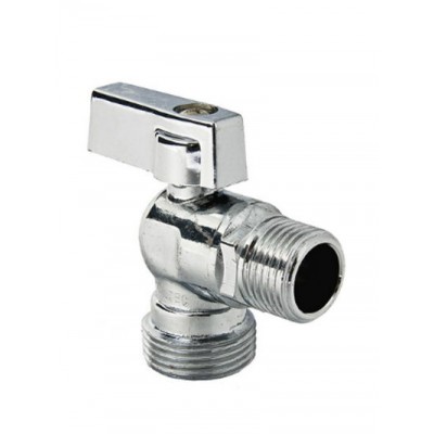 Кран угловой VALTEC 1/2 х 1/2 ш/ш  для подкл. стир. приборов (VT.392.N.04)