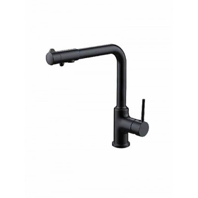 G4390-10 Смеситель Кухня GAPPO шар d-35  с доп выходом для питьевой воды (черный)
