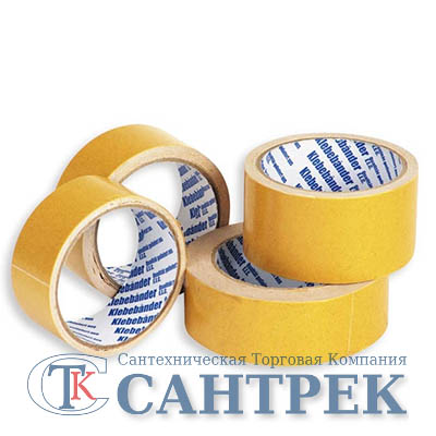 Лента клеящая  Klebebander 2-х сторонняя на Полипроп. основе 38 мм х 10м