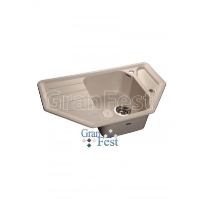 Мойка GRANFEST GF-C800E угловая 800*500 мм (белый - 331)