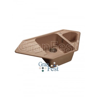 Мойка GRANFEST GF-C950E угловая 950х500 мм (бежевый - 328)