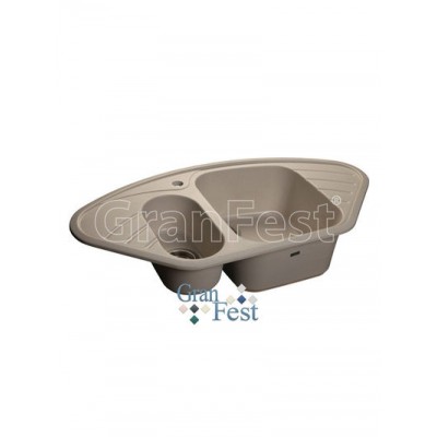 Мойка GRANFEST GF-C960E угловая 960*510 мм (белый-331)
