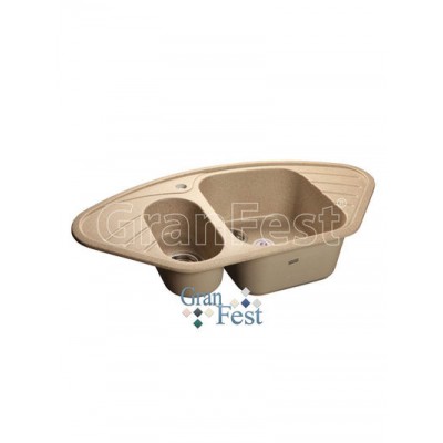 Мойка GRANFEST GF-C960E угловая 960*510 мм (песочный - 302)