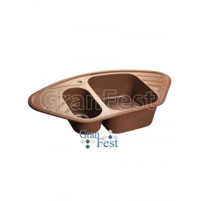 Мойка GRANFEST GF-C960E угловая 960*510 мм (терракот)