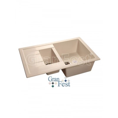 Мойка GRANFEST GF-Q775KL 1,5 чаши 775*500 мм (белый- 331)