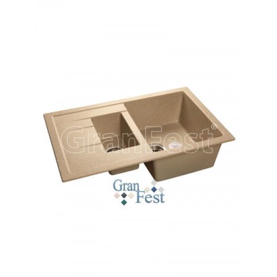 Мойка GRANFEST GF-Q775KL 1,5 чаши 775*500 мм (песочный - 302)