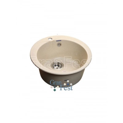 Мойка GRANFEST GF-R480  D =480 мм, круглая (белый - 331)