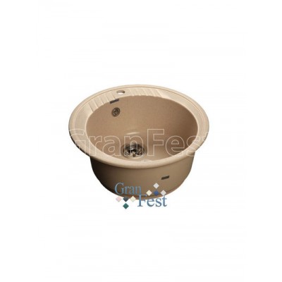 Мойка GRANFEST GF-R520  D =520 мм, круглая (бежевый - 328)