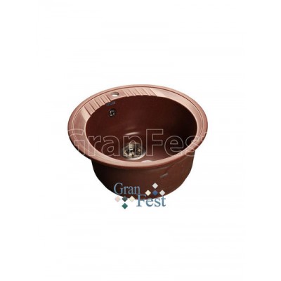Мойка GRANFEST GF-R520  D =520 мм, круглая (красный марс - 334)