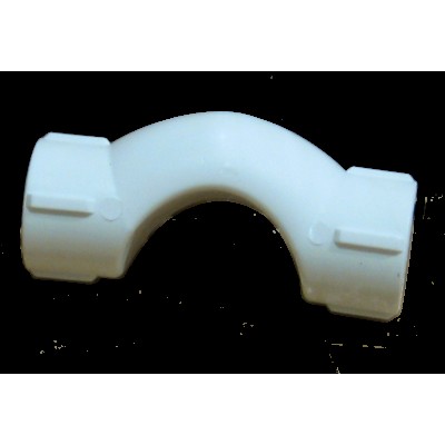 Обводное колено с муфтой, короткое 20 PP-R (бел.)