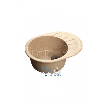 Мойка GRANFEST GF-R580L чаша + крыло 580*450 мм (песочный-302)
