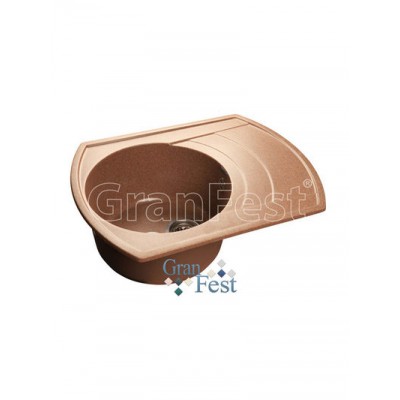 Мойка GRANFEST GF-R650L чаша + крыло 650*500 мм (терракот - 307)