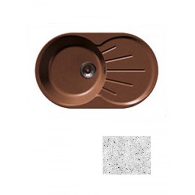 Мойка GRANFEST GF-R750L  чаша + крыло 750*460 мм, овал (серый - 310)