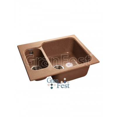 Мойка GRANFEST GF-S615К  2 чаши 615х500 мм (терракот-307)