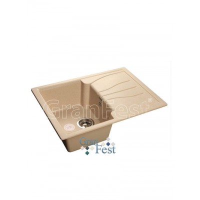Мойка GRANFEST GF-S680L чаша+крыло 680х500 мм (бежевый-328)