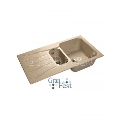 Мойка GRANFEST GF-S940KL  2 чаши + крыло 940*495 мм (песочный - 302)