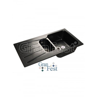 Мойка GRANFEST GF-S940KL  2 чаши + крыло 940*495 мм (черный-308)