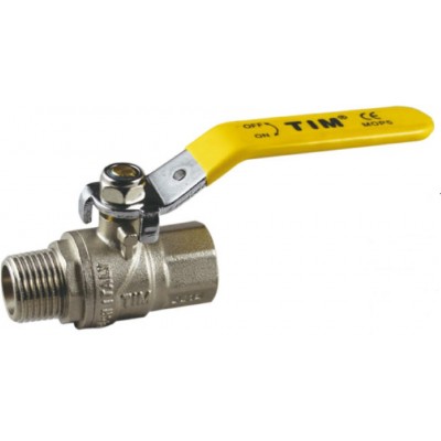 Кран шаровый для газа угловой 1/2 г/ш DE122L
