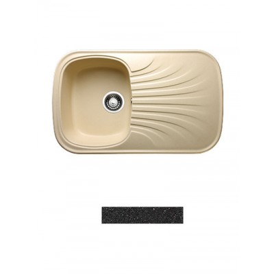 Мойка GRANICOM G-005 (800*485мм), 1 чаша+ крыло  (антрацит-черный)