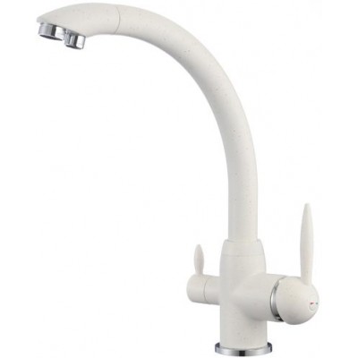 S-L1699W Смеситель Кухня SAVOL с фильтром питьевой воды шар. d=40 Белый