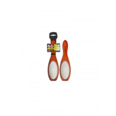 Расческа деревянная массаж.22,5см.Овал с деревян.зубчиками 