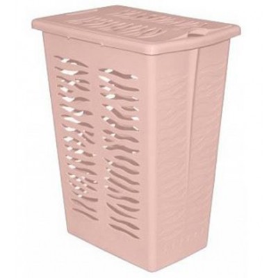 Корзина д/белья Agua 30л. Йогуртовый (10*)  380х265х495мм BQ1706 ЙО