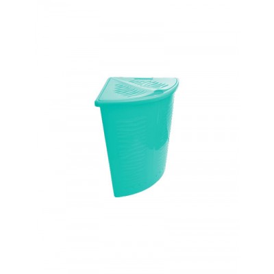Корзина д/белья Agua 40л. Угловая  Бирюза  (7*) 500х370х540 BQ1700БРЗ