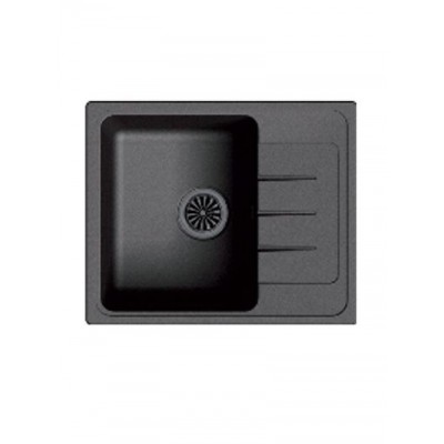 Мойка EWIGSTEIN Elegant 45F 580*480 чаша +крыло (черный)