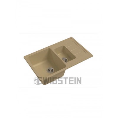 Мойка EWIGSTEIN Elegant 60KF 782*480 1.5 чаши +крыло (бежевый)