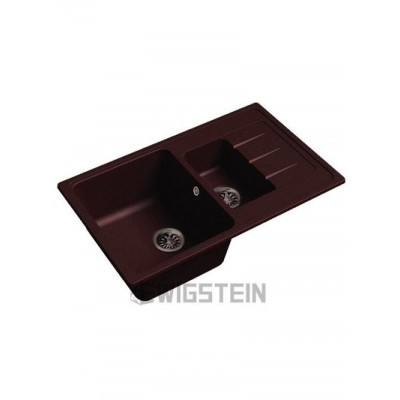 Мойка EWIGSTEIN Elegant 60KF 782*480 1.5 чаши +крыло (шоколад)