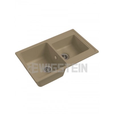 Мойка EWIGSTEIN Elegant 80D 780*480 2 чаши (топаз)