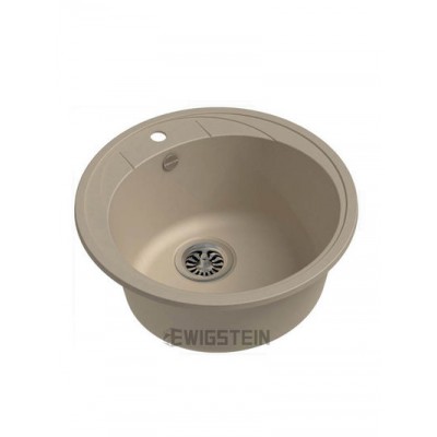 Мойка EWIGSTEIN Elegant R45 1чаша D=484 (крем)