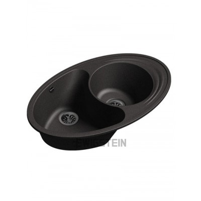 Мойка EWIGSTEIN Elegant W90KF 820*520 1.5 чаши +крыло (черный)