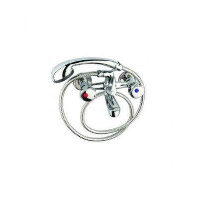 Смеситель Ванна ZERICH 1/2 м/к  литой кор. нос Мария 244-1004 (SBZC4404)