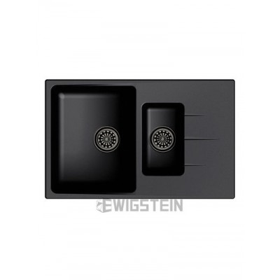 Мойка EWIGSTEIN Gerd 60 KF (антрацит) 1,5 чаши+крыло 780*500мм