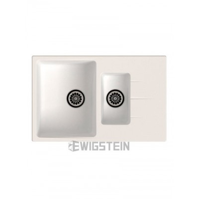 Мойка EWIGSTEIN Gerd 60 KF (иней) 1,5 чаши+крыло 780*500мм