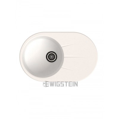 Мойка EWIGSTEIN Rund 50 F (иней) 1 чаша+крыло 750*480мм