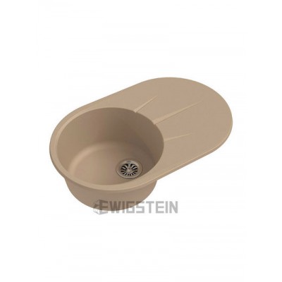 Мойка EWIGSTEIN Rund 50 F (крем) 1 чаша+крыло 750*480мм