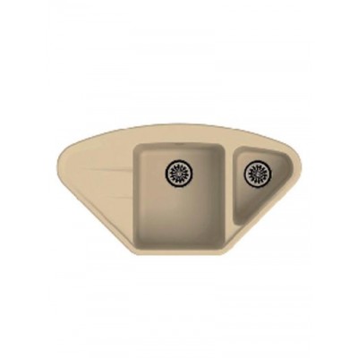 Мойка EWIGSTEIN Wink 80KF угловая (крем) 960*520 1,5 чаши +крыло