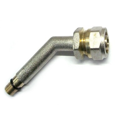 Переходник 16 цанга - М10*1,5 н (ВКРУТКА) изогн (L)