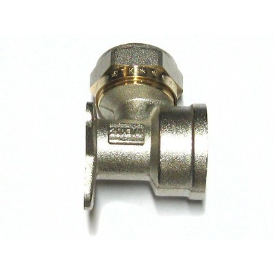 Уголок с креплением 20*3/4 ц/г латунь СТК