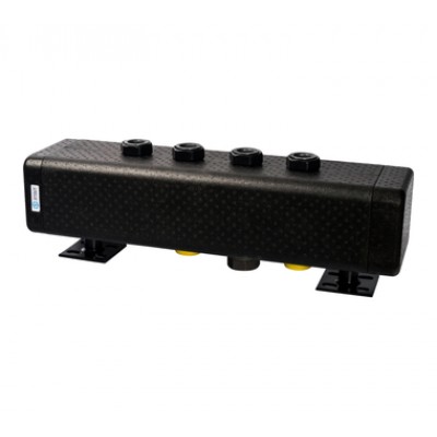 SDG-0016-005002 STOUT Стальной распределительный коллектор 2 отопительных контура. В теплоизоляции D