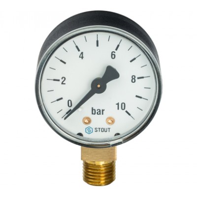 SIM-0010-501008 STOUT Манометр радиальный. Корпус Dn 50 мм 1/4