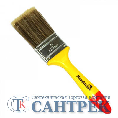 682-024 HEADMAN Кисть малярная  плоская иск. щетина 2