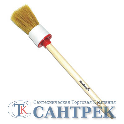 682-036 HEADMAN Кисть круглая в пласт. корпусе нат. щетина №6 (30мм)
