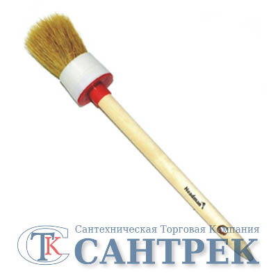 682-037 HEADMAN Кисть круглая в пласт. корпусе нат. щетина №8 (35мм)