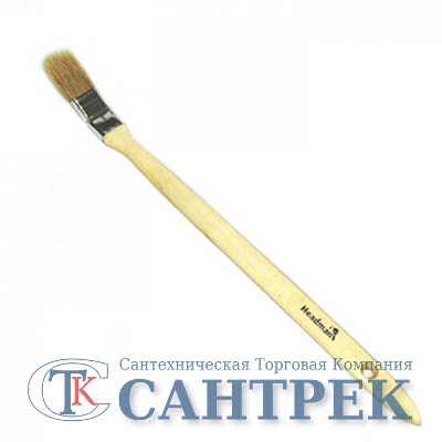 682-044 HEADMAN Кисть радиаторная плоская нат. щетина 1