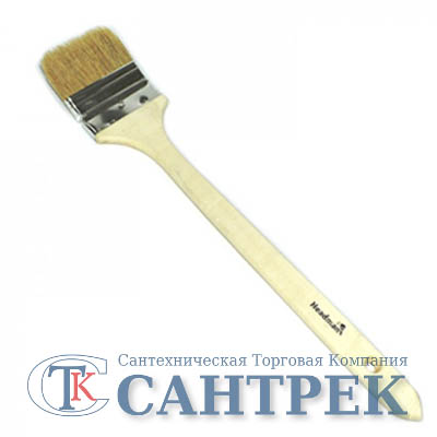 682-048 HEADMAN Кисть радиаторная плоская нат. щетина 3,0