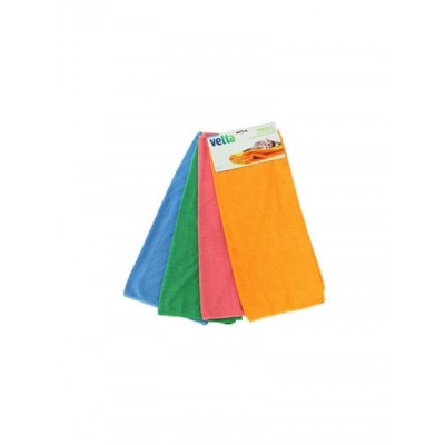 САЛФЕТКА VETTA из микрофибры махровая в линейку 30*30см, 4цв. 3822 (448-080)