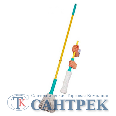 Швабра ZALEL P-S36С отжимная с вертик. насадкой, хлопок